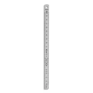 WONDAY Réglet inox 2 faces mm et 1/2mm 20 cm