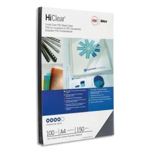 GBC Boîte de 100 Couvertures transparentes 150µ incolore CE011580E