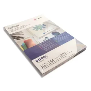 GBC Boîte de 100 Couvertures transparentes 200µ incolore CE012080E