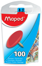Maped Punaises, recouvertes de plastique, diamètre: 10 mm