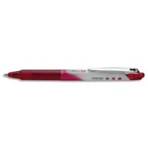 PILOT Stylo roller pointe métal rétractable 0,5 mm encre liquide Rouge V-BALL RT 05