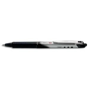 PILOT Stylo roller pointe métal rétractable 0,7 mm encre liquide Noire V-BALL RT 07