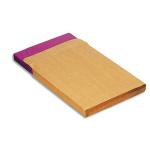 PERGAMY Boîte de 200 pochettes kraft Brun recyclé 120g, 3 soufflets de 3 cm, 26 : 275x365mm. Auto-adhésiv