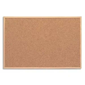 Tableau en Liège cadre bois, fixation fournie, livré avec 6 épingles - Format : L60 x H40 cm