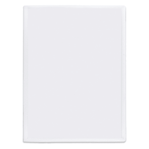 PERGAMY Protege documents personnalisable en polypropylene Blanc 80 vues