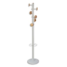 ALBA Portemanteau Music blanc et bois. 6 patères.