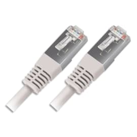 APM Câble RJ45 Blindé Catégorie 6 F-UTP 4P 5m Blanc 560348