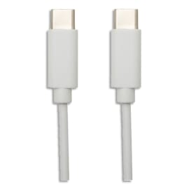 APM Câble USB 3.1 Type C Mâle/Mâle 1 mètre Blanc