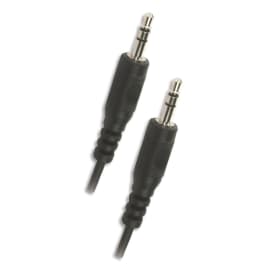 APM Cordon jack 3,5mm 2xRCA Mâle/Mâle 5m Noir 418016