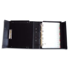 ARIANEX Classeur attaché case avec poignée Chairman Noir 4 anneaux