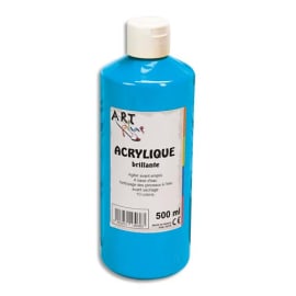 ART PLUS Acrylique brillante 500ml Bleu primaire