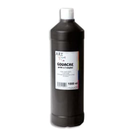 ART PLUS Gouache prête à l'emploi 1 litre Noir