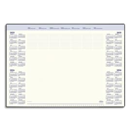 BREPOLS Sous-mains Deskmate 1040, en PVC noir, 35 feuilles chamois, quadrilingue, 41,2x59cm