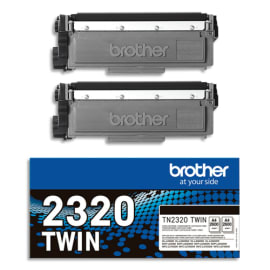 BROTHER Pack de 2 cartouches toner noir TN2320TWIN