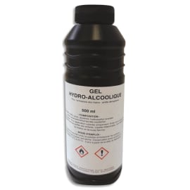 Bidon de 500ml de gel hydro-alcoolique avec 65% d'éthanol