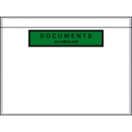 Boîte de 1000 pochettes document ci-inclus recyclées format C6 16,2 x 12 cm transparent