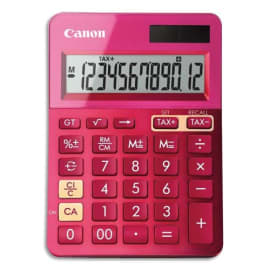 CANON Calculatrice de bureau 12 chiffres LS-123K Rose 9490B003AA