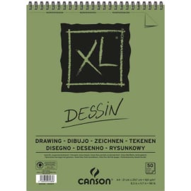 CANSON Bloc de 50 feuilles de papier dessin XL DESSIN 10 160g grand format A4