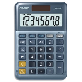 CASIO Calculatrice de bureau 8 chiffres CSCALMS-88EM