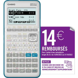 CASIO Calculatrice graphique GRAPH35+E II Menu PYTHON intégré
