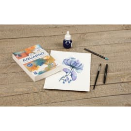 CLAIREFONTAINE Bloc GOLDLINE AQUA 300g grain moyen fin A4 50F