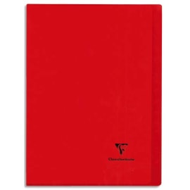 CLAIREFONTAINE Cahier KOVERBOOK piqûre 96 pages grands carreaux Séyès grd format 21x29,7cm. Couv polypro.
