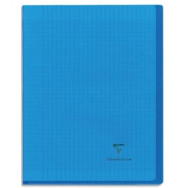 CLAIREFONTAINE Cahier KOVERBOOK piqûre 96 pages grands carreaux Séyès petit format 17x22. Couv polypro.