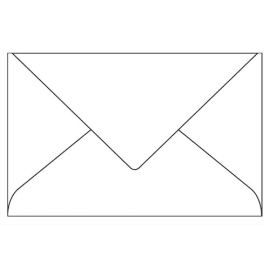 CLAIREFONTAINE Paquet de 20 enveloppes 120g POLLEN 9x14cm. Coloris Blanc