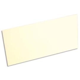 CLAIREFONTAINE Paquet de 25 cartes 210g POLLEN 10,6x21,3cm. Coloris Ivoire