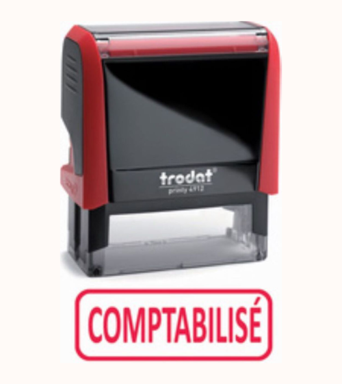 Trodat Tampon de texte X-print 4912 "COMPTABILISÉ"