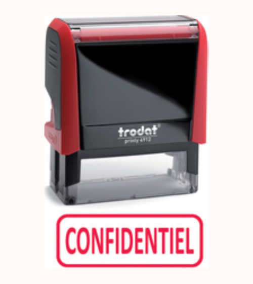 Trodat Tampon de texte X-print 4912 "CONFIDENTIEL"
