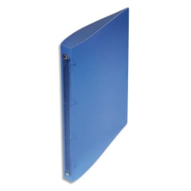 Classeur 4 anneaux polypropylène dos 2 cm Bleu translucide