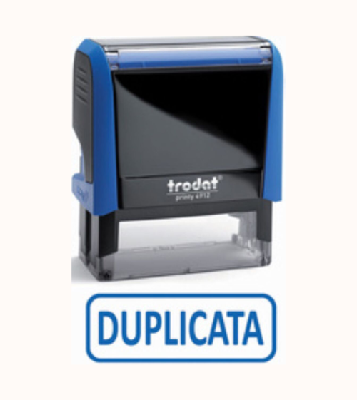 Trodat Tampon de texte X-print 4912 "DUPLICATA"