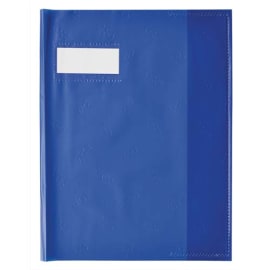 ELBA Protège cahier Format 17x22 cm Grain STYL'SMS 12/100e coloris Bleu roy