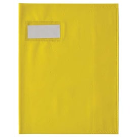 ELBA Protège cahier Format 17x22 cm Grain STYL'SMS 12/100e coloris Jaune