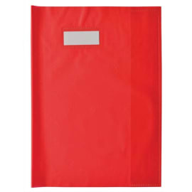 ELBA Protège cahier opaque Grain STYL'SMS 12/100° sans rabat marque-page 24x32 Rouge