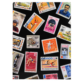 EXACOMPTA Album pr timbres (9 bandes / 16 pages). Non rechargeable. 30,5x22,5. Couverture jeunesse Sport