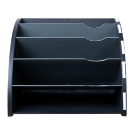 EXACOMPTA Trieur ergonomique 5 compartiments THE CORNER noir/gris souris