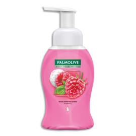 PALMOLIVE Flacon pompe 250ml mousse lavante Pouss'Mousse volumineuse et compacte parfum Framboise