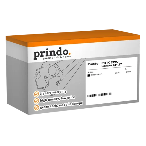 Toner Compatible avec Canon EP-27 Prindo Noir