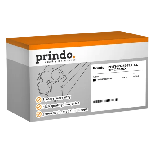 Toner Compatible avec HP 49X (Q5949X) Prindo Noir