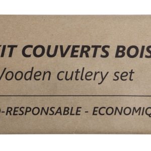 SACHET COUVERT BOIS C+F (sac papier kraft)