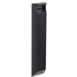 ROSSIGNOL Cendrier d'extérieur mural 3 Litres en acier poudré polyester - Dim. L12 x H55 x P5 cm
