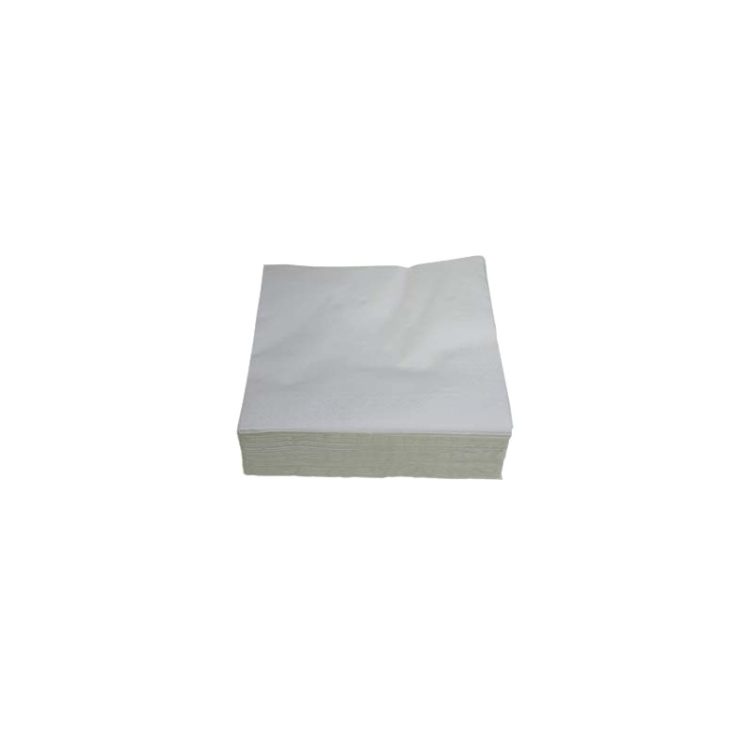 Serviette pure ouate blanche 2 plis 30x30cm - Ct de 4000