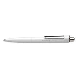 SCHNEIDER Stylo bille K3 Biosafe pointe moyenne rechargeable en acier inoxydable. Encre Noire