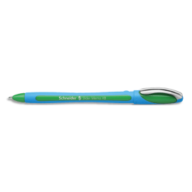 SCHNEIDER Stylo bille SLIDER MEMO à capuchon,pointe large,corps caoutchouc,encre indélébile Verte