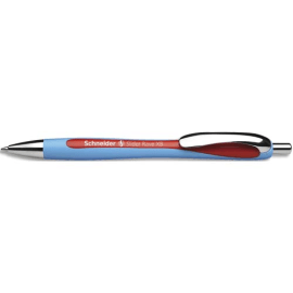 SCHNEIDER Stylo bille SLIDER RAVE rétractable et rechargeable, pointe extra large, encre indélébile Rouge
