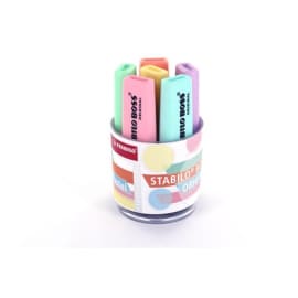 STABILO BOSS ORIGINAL Pastel - Pot de 6 surligneurs - Coloris pastel