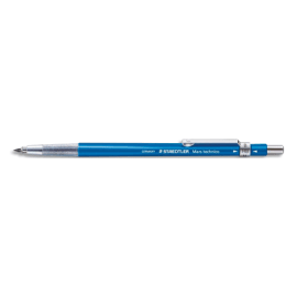 STAEDTLER Porte-mine technique 2 mm rechargeable corps plastique Bleu embase en métal 780 MARS TECHNICO