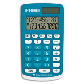 TEXAS INSTRUMENTS Calculatrice primaire TI-106II Bleue 106II/FBL/1E2